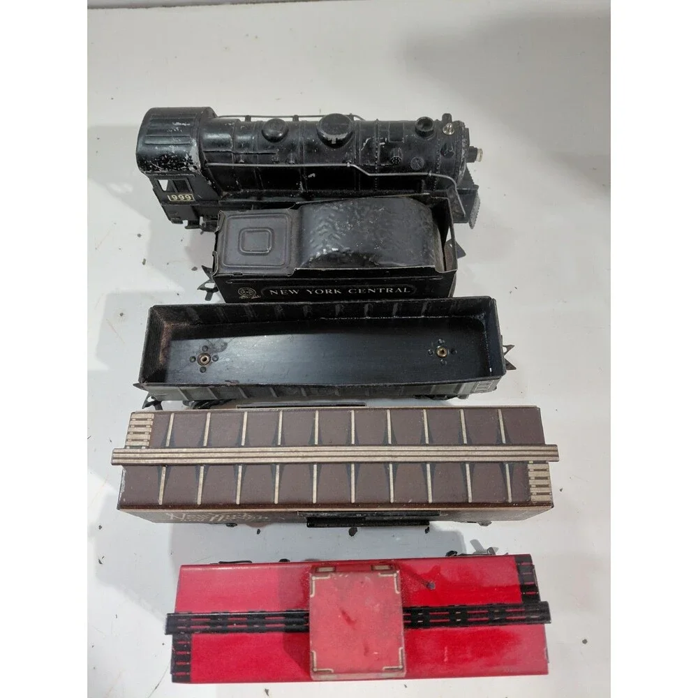 Marx Electric O Gauge Model Railroad New York Central 999 2-4-2 Steam Engine Set